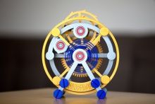 Watch tourbillon at 1,000 percent scale