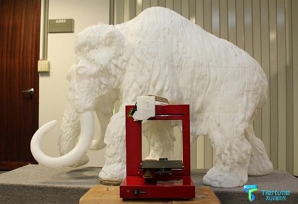 Taiwan's National Science & Tech Museum 3D prints a 197-piece Woolly Mammoth statue