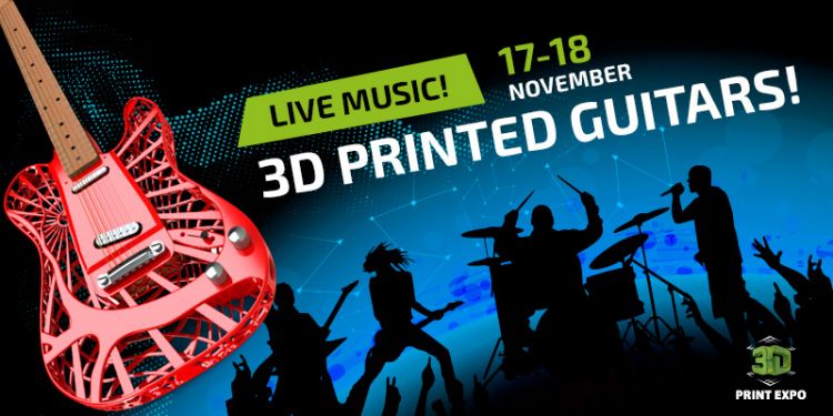 What do 3D printed guitars sound like? Come to 3D Print Expo and you will find out! Moscow group will give live concert using 3D printed guitars