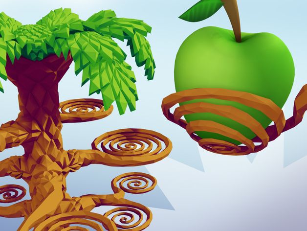 Grow a custom palm tree with your 3D printer to hold your fruit