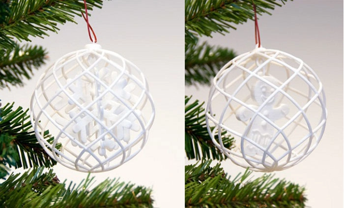 3D Printed Koch Snowflake Ornament