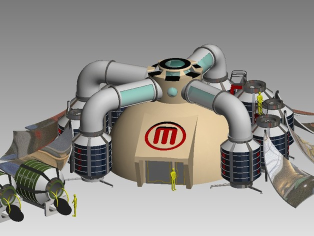 Лучшие модели марсианских баз, представленные на конкурс MakerBot и NASA - 2